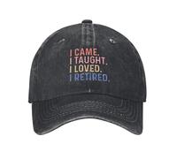 Unisexe Je suis Venu j’AI enseigné j’AI aimé j’AI retraité imprimé Casquette de Baseball réglable Trucker Papa Chapeau Casquette de Baseball Snapback