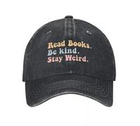 Unisexe Lire des Livres être Gentil Rester Bizarre imprimé Casquette de Baseball réglable Trucker Papa Chapeau Casquette de Baseball Snapback