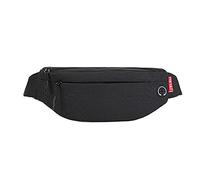 Unisexe Messenger New Men Waist Bag Europe and the United States Fashion Casual Light Sports Mobile Phone Bag Shoulder Bag Canvas Shoulder Bag, Noir , Taille unique