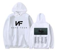 Unisexe NF Hope Merch Hoodie Hip Hop Manches Longues Hoodie Sweatshirt Street Hoodie (Blanc, S) (Color : 1, Size : S)