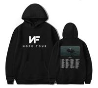 Unisexe NF Hope Merch Hoodie Hip Hop Manches Longues Hoodie Sweatshirt Street Hoodie (Blanc, S) (Color : 2, Size : M)
