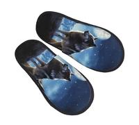 Unisexe Pantoufle Les Loups Chaussons Homme Femme Unique Chaussons Pour Homme Et Femme Chaude Chaussons Maison Pour Chambre Interieur Exterieur M