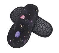 Unisexe Pantoufles À L' Hôtel Galaxie De L'Espace De Rêve Chaussons Homme Femme Chaude Chaussons De Spa Lavable Chaussons Usage Unique Pour Salon Chambre Exterieur M