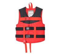 Unisexe Portable Veste de Kayak en Néoprène Haute Flottabilité Sangle Réglable pour Piscine Plage Activités Aquatiques Enfants Garçons Filles(Red,M)