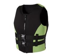 Unisexe Portable Veste de Kayak en Néoprène Nylon Haute Flottabilité pour Navigation Natation Canoë Loisirs Aquatiques(Green,M)