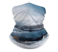 Unisexe Protection du Visage, Echarpe Gaiter Paysage de Neige dans Les Montagnes en Hiver Multi-Usage Bande de Cheveux pour Cyclisme Vélo Femme