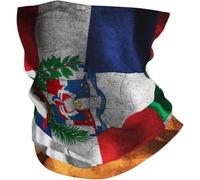 Unisexe Protection du Visage Porto Rico Drapeau Maroc Drapeau marocain Echarpe Gaiter Headwrap 26X30cm pour Moto,Sports,Homme