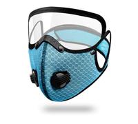 Unisexe Réglable Réutilisable Lavable Couverture buccale avec filtres à carbone Valve respiratoire Sport Bouche Couverture anti-poussière Demi-sports faciaux
