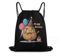 Unisexe Sac de Cordon C'est Mon Anniversaire, patate Sacs à Cordonnet Léger Sac de Yoga pour Randonnée Swimming Fitness 36X42cm