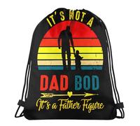 Unisexe Sac De Sport Ce n'est Pas Un Papa BOD, C'est Une Figure Paternelle Sac pour Chaussures Drôle Sac pour Jouet pour Les Voyages, École, Natation