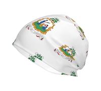 Unisexe Saint-Vincent-et-Les Grenadines Emblème National Bonnet sans Revers Tricoté Ski pour Homme Femme Design Emblème National Chaud Confortable Chapeau Hiver Idéal Activités Décontractées Sport