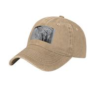 Unisexe - Sketching an Eagle Printed Black Baseball Cap, Stylish Golf Dad Cap and Casual Trucker Cap, Naturel, taille unique
