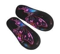 Unisexe Slippers Hotel Joli Papillon Pantoufles Femme Hiver Confort Hiver Chaud Pantoufles Confortable Chausson Hommes Pour Spa Maison Salon L