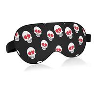 Unisexe sommeil masque pour les yeux amour coeur Cool crâne nuit masque de sommeil confortable oeil sommeil ombre couverture