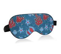 Unisexe sommeil masque pour les yeux animaux de la mer Clown poisson crabe nuit masque de sommeil confortable oeil sommeil ombre couverture