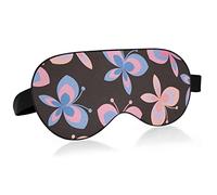 Unisexe sommeil masque pour les yeux cancer du sein papillon rose nuit masque de sommeil confortable oeil sommeil ombre couverture