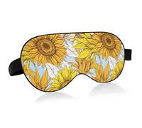 Unisexe sommeil masque pour les yeux été Floral tournesol amour nuit masque de sommeil confortable oeil sommeil ombre couverture