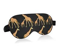 Unisexe sommeil masque pour les yeux girafe motif mère amour nuit masque de sommeil confortable oeil sommeil ombre couverture