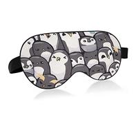 Unisexe sommeil masque pour les yeux mignon empereur pingouin nuit masque de sommeil confortable oeil sommeil ombre couverture