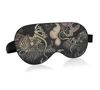 Unisexe sommeil masque pour les yeux Twin Dragons chine japon culture nuit masque de sommeil confortable oeil sommeil ombre couverture