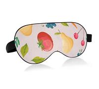 Unisexe sommeil masque pour les yeux végétarisme fruits aquarelle nuit masque de sommeil confortable oeil sommeil ombre couverture