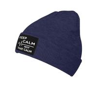 Unisexe Tricoté Bonnet Restez Calme, Pas si Calme Appréciation Docteur Infirmière Bonnet Hiver Chaud Tricot Chaud Beanie Hats pour Ski Femme Adultes