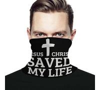 Unisexe Tube Bandeaux Chrétienté, Christ Jésus, Sauve Ma Vie Bandeaux Multi-Usage Cache-Col Élastique Echarpe Tête Pirate pour Yoga Sports Randonnée