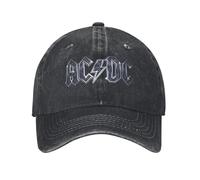 unisexes Casquette baseball classique AC-DC pour hommes Femmes Casquette Snapback en coton vieilli Entraînements en plein air Casquettes souples déstructurées Chapeau Cadeau d’anniversaire parfait