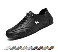 Unisexes Confortables Chaussures pieds Nus, Extérieur Enfiler Décontractées Beck Chaussures Antidérapant Respirant Poids léger Chaussures Bateau Mocassins pour Conduite et Déplacements(Color:Noir,Size