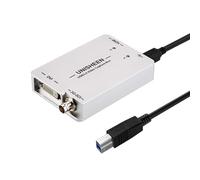 UNISHEEEN Carte de capture vidéo USB 3.0 SDI HDMI DVI pour Windows, Linux, OS X (Mac) HD Loop Thru Game Dongle Grabber Device 1080P 60fps UVC Driver Box