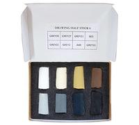 Unison Colour : Soft Pastel : Set of 8 Half Sticks : Drawing