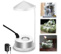 UNISOPH Brumisateur à Ultrasons, Mini Machine à Brouillard Brumisateur en Métal, Brumisateur 24 V pour étang, Aquarium, Jardin, Citrouille d'halloween et Pot de Sorcière, Prise UE