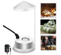UNISOPH Nebler - Nébuliseur à ultrasons 24 V - Min I350 ml/H - Mini machine à fumée - Convient pour étangs, aquariums, jardins, citrouilles d'Halloween et pots de sorcière - Prise UE