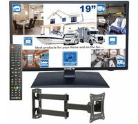 Unispectra ® 19” ELED HD TV: 12V / 230V Tuner Triple, 2X HDMI et USB. Téléviseur Slim de 12V pour Les Camping-Cars, fourgonnettes, caravanes, Camping, camions, Bateaux