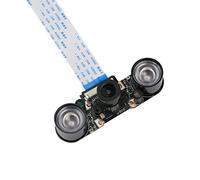Unistorm Raspberry Pi 4 Module caméra vision nocturne avec 3,6 mm Longueur focale réglable 2 LED Capteur IR pour RPI 4 Raspberry Pi 3 Modèle B/B+