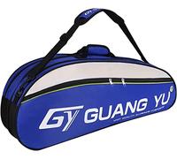 UNISTRENGH Housse De Sac De Raquette De Badminton éTanche 6 Sac à Main De Raquette Sacs à BandoulièRe De Tennis Sport Design Unisexe pour Hommes, Femmes, Jeunes Et Adultes (Bleu)