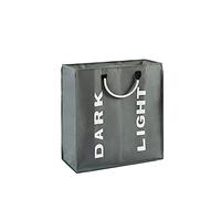 UNISTRENGH Panier à Linge Pliable Tissu Oxford 600d Sac A Linge Sale ImperméAble Corbeille A Linge Pliable Avc PoignéE En Eva avec 2 Compartiments de Tri 60 x 32 x 49cm (Gris foncé 2 espaces)