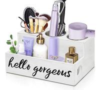 Unistyle Support de sèche-cheveux pour comptoir - Support pour sèche-cheveux - Organisateur d'accessoires pour cheveux pour salle de bain - Rangement et accessoires de coiffure