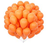 Unisun Ballon Orange, 100 Pièces 12 Pouces Ballons Latex Orange - pour Halloween, Fête Friandises, Fantôme Effrayant, Bar, Anniversaire Fête, Décorations de Demise des Diplômes