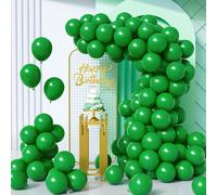 Unisun Ballons Vert Foncé, 100Pièces 10Pouces Vert Foncé Mat Latex Helio Ballon Hombre Mujer Cumpleaño Anniversaire Boda Propuesta Graduación Compromiso Despedida Soltera Baby Shower Navidad Décora