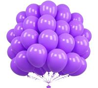 Unisun Ballons Violets, 50 Pièces 12 Pouces Mette En Latex Pour Hommes Garçons Fête d'Anniversaire Prénatale Mariage Remise Diplôme Festival Décorations