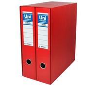 Unisystem - 92327 - Classeur A Levier Unipapel 2 Pieces Rouge A4 (31,8 X 29 X 7,5 Cm)
