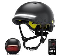 UNIT 1 FARO Casque de vélo intelligent | MIPS | Lumières LED avant et arrière | Alerte d'accident | Clignotants et feux stop compatibles avec télécommande de navigation | Certifié vélo et scooter