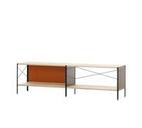 Vitra Unit ESU 1OH - Système d'étagères 179.5x50.5x42cm orange/gris/marron piètement noir