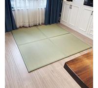 Unit Tatami Rush Tapis de sol traditionnel japonais, herbe de jonction naturelle, design modulaire, antidérapant, respectueux de l'environnement, idéal pour la maison de style japonais (6)