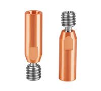 UniTak3D Ender 3 Heatbreak All Metal Smooth Upgrade Titanium et Copper Bimetal Throat Buse pour Ender 3 V2,Ender 3 Pro,CR10 Imprimante 3D Hotend (Pack de 2Pcs)