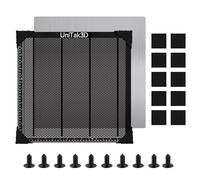 UniTak3D Honeycomb La-ser Bed 400x400mm Table de Travail pour XTool D1/D1 Pro/S9/S10/S30 Pro/RAY5/Falcon 2 Engraver Dissipation Rapide Chaleur et Protection Bureau avec Plaque d'aluminium(360x360mm)