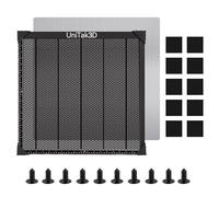 UniTak3D Honeycomb La-ser Bed 500x500mm Table de Travail pour XTool D1/D1 Pro/S9/S10/S30 Pro/RAY5/Falcon 2 Engraver Dissipation Rapide Chaleur et Protection Bureau avec Plaque d'aluminium(460x460mm)
