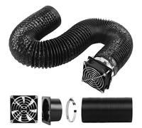 UniTak3D Kit d'évacuation des Fumées avec Ventilation Efficace 4500RPM et Tuyau,Exhaust Smoke&Odors,par Ventilateur Compatible with le Boîtier du Graveur et le Couvercle du Bambu Lab A1/A1 Mini