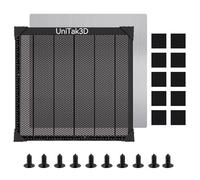 UniTak3D Lit Laser en Nid d'abeille 440x440mm Compatible with XTool D1/D1 Pro/S9/S10/S30 Pro/RAY5 Engraver Fast Heat Dissipation and Desktop Protection Avec Plaque en Aluminium Working Area 400x400mm